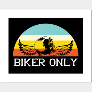 Biker Only Posters and Art